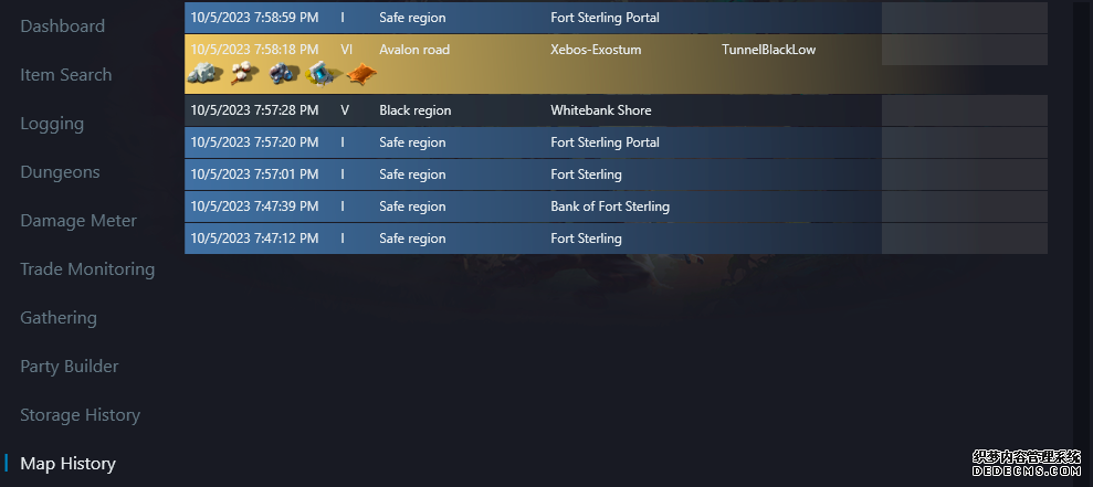 地图资源历史记录
